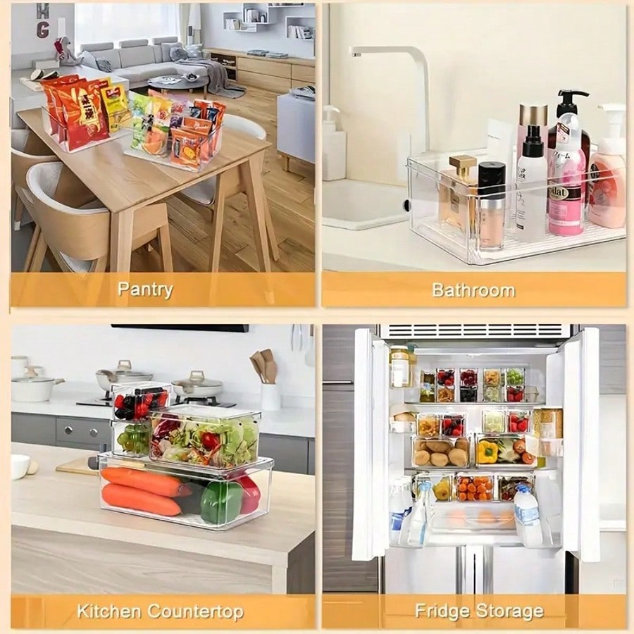 14 Pack Fridge Organizer, Stac - Xmas Food Storage Containers recensione e prezzo