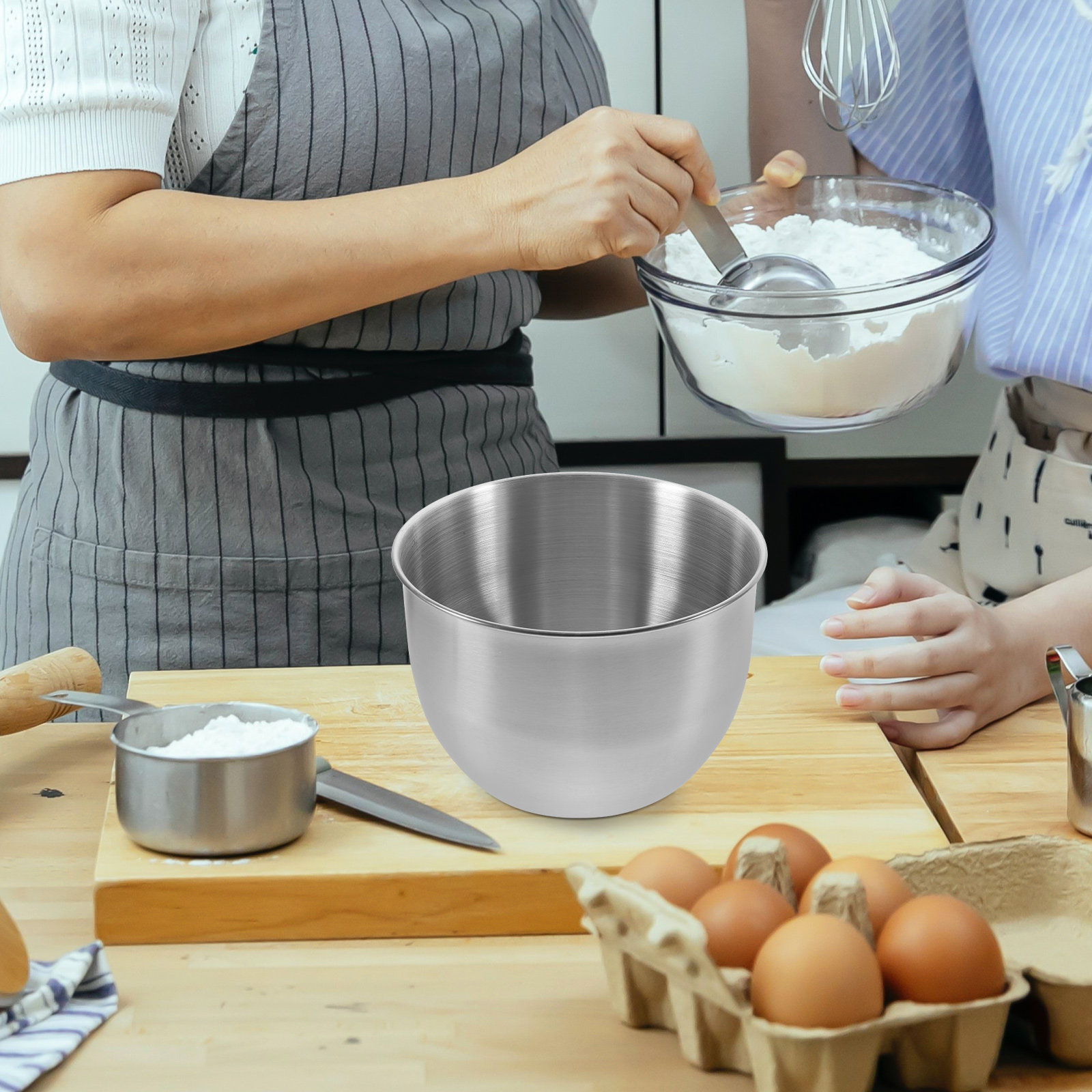 Deep Stainless Steel Mixing Bo - Storage Food Prep recensione e prezzo