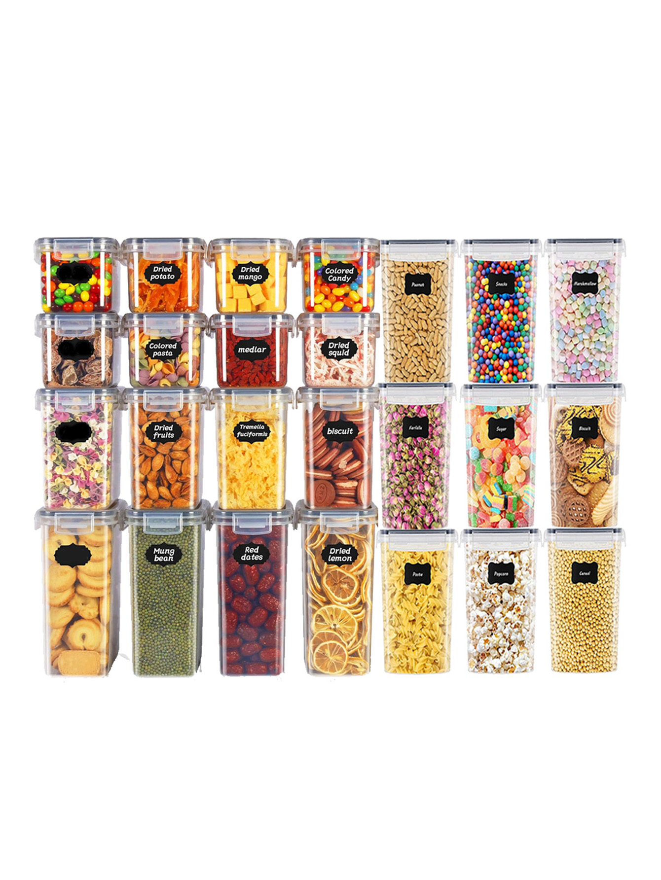 48pcs, Sealed Food Storage Con - Food Storage Pantry recensione e prezzo