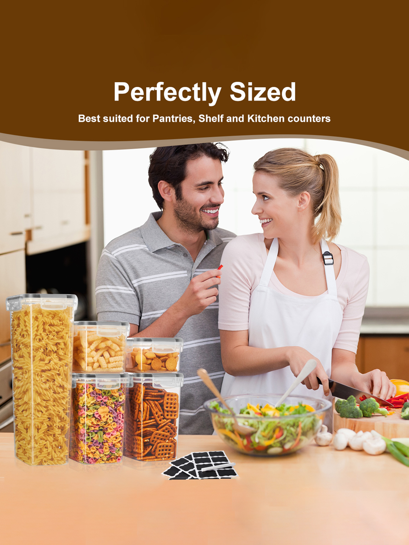 48pcs, Sealed Food Storage Con - Food Storage Pantry recensione e prezzo