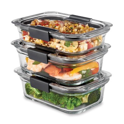 Rubbermaid 6pc (set of 3) Bril - Food Storage Set Glass recensione e prezzo