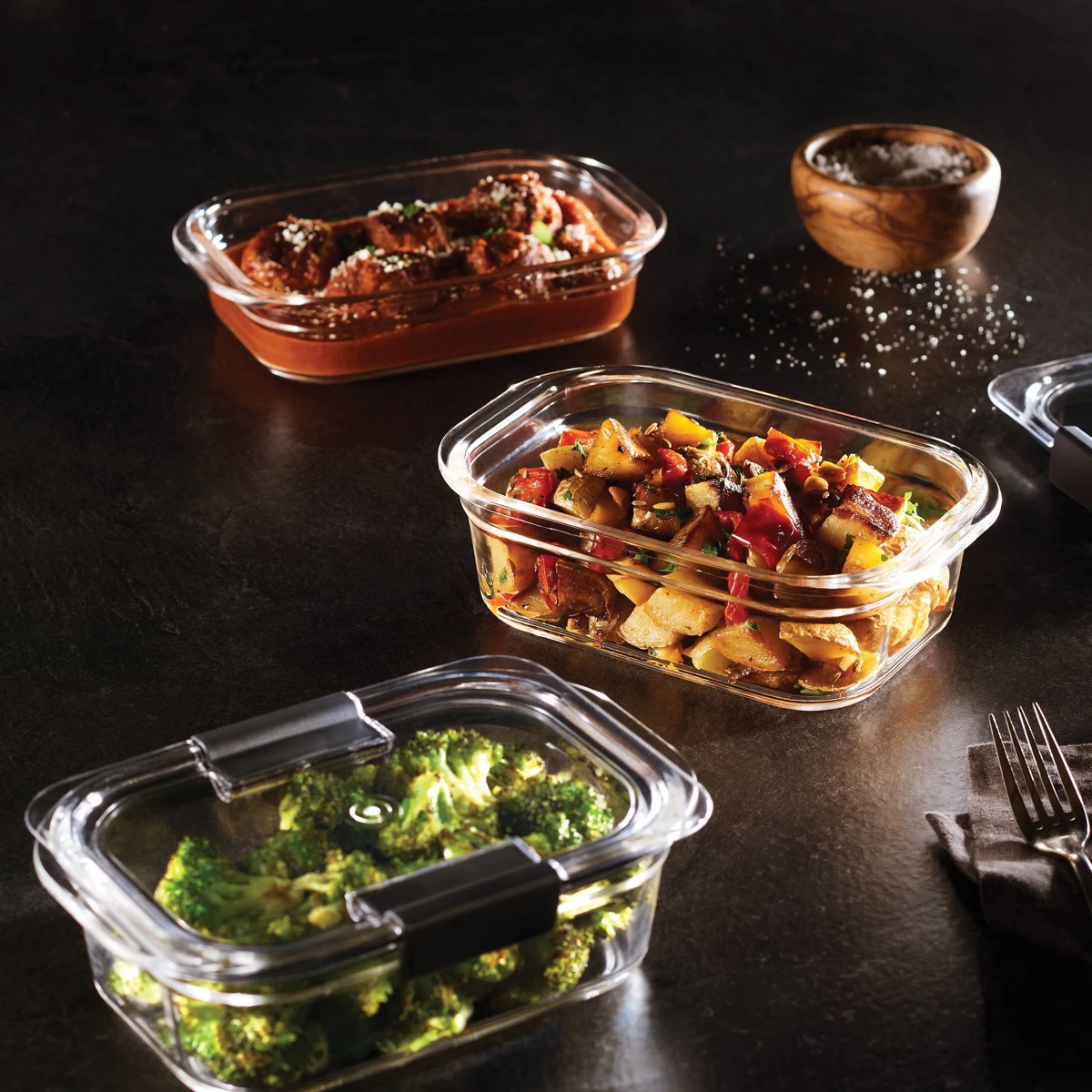 Rubbermaid 6pc (set of 3) Bril - Food Storage Set Glass recensione e prezzo