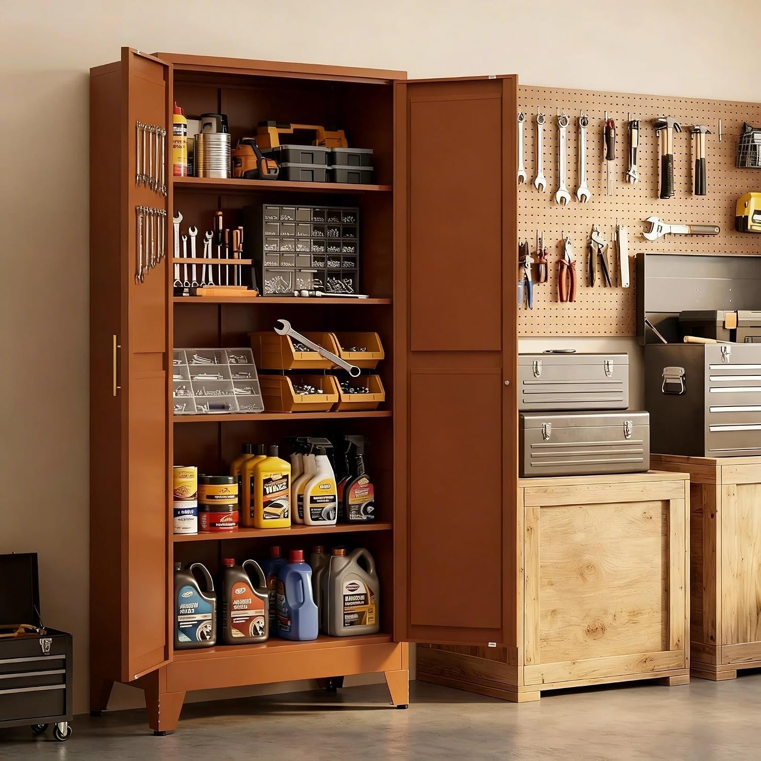 71 Inch Tall Metal Storage Cab - Food Storage In Cabinets recensione e prezzo