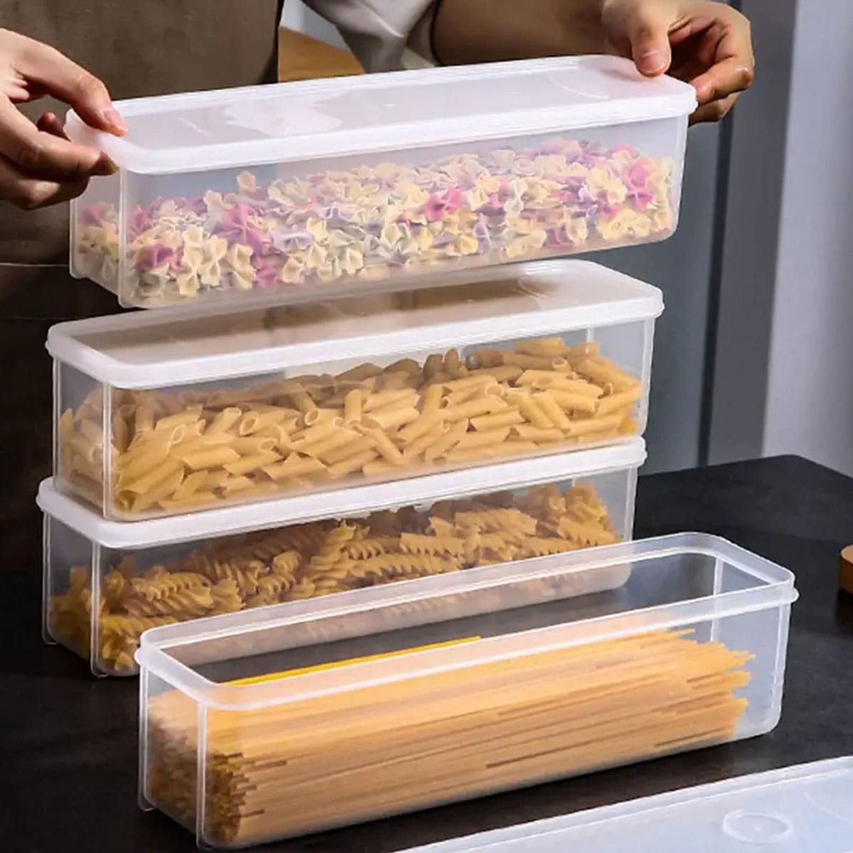 1 Plastic Transparent Storage  - Food Storage Square Containers recensione e prezzo