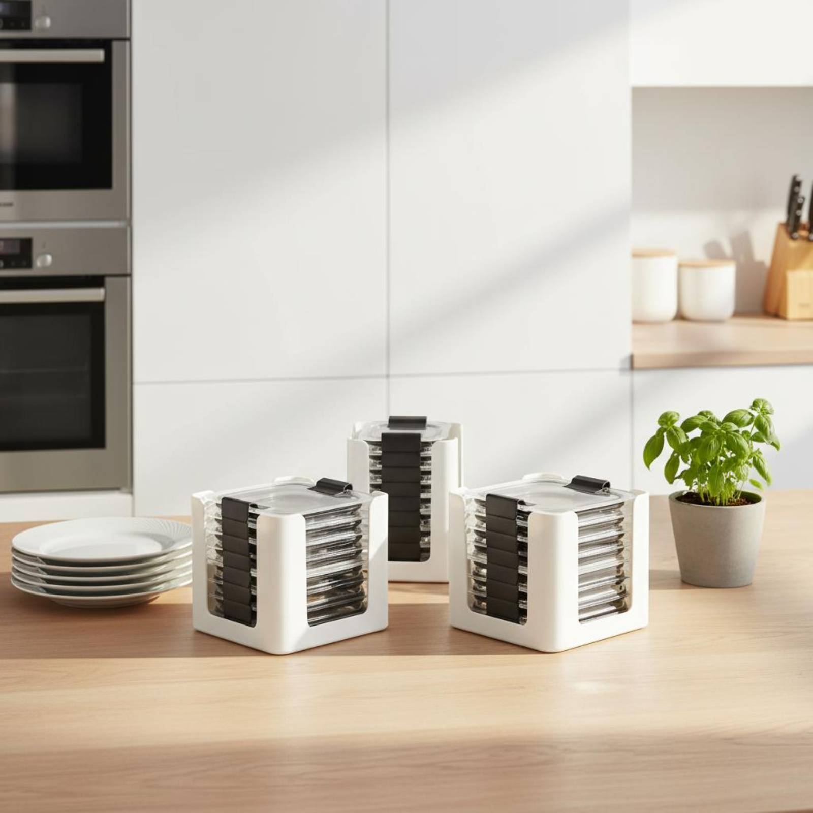 3 Pieces Lid Storage Rack Rect - Food Storage In Cabinets recensione e prezzo
